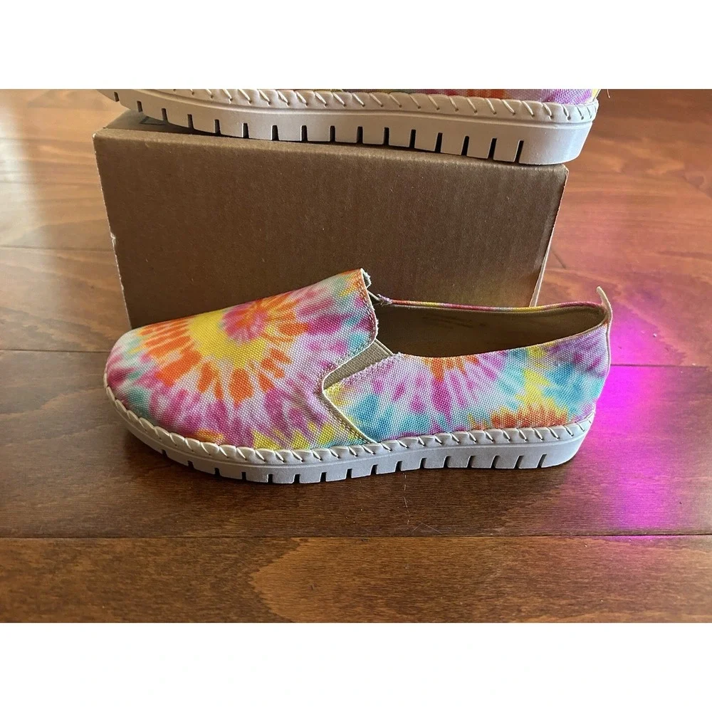 Easy Street Fresh Slip On Sneakers Tye-Dye NEW 7 W Womens‎ NEW